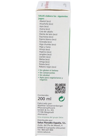 Jugo De Rabano Negro 200Ml. Schoenenberger de Salus