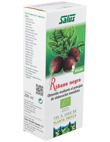 Jugo De Rabano Negro 200Ml. Schoenenberger de Salus