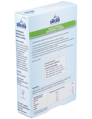 Silicea+Biotina+Selenio 30Cap. de Dimefar