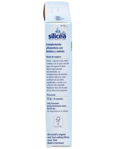 Silicea+Biotina+Selenio 30Cap. de Dimefar