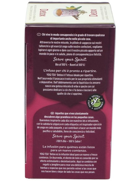 Yogi Tea Detox 17 X 1,8 G de Yogi Tea