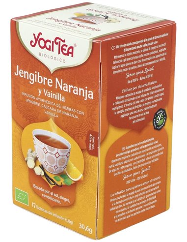 Yogi Tea Jengibre-Naranja-Vainilla 17Infusiones de Yogi Tea