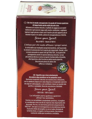 Yogi Tea Jengibre 17 X 1,8 G de Yogi Tea