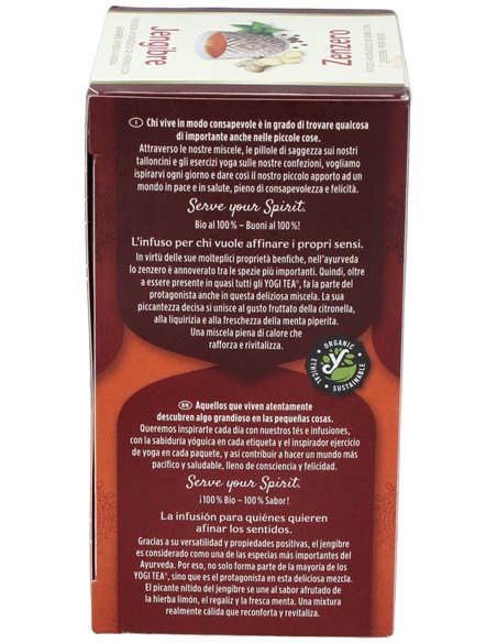 Yogi Tea Jengibre 17 X 1,8 G de Yogi Tea