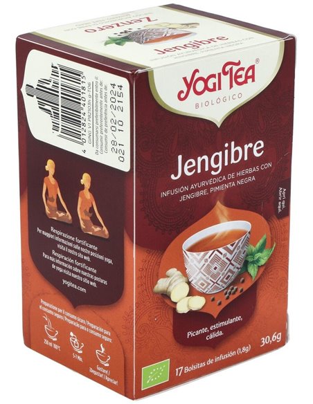 Yogi Tea Jengibre 17 X 1,8 G de Yogi Tea