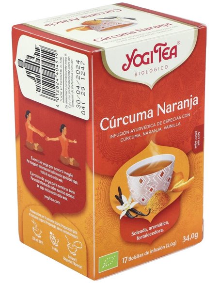 Yogi Tea Cúrcuma Naranja 17 X 2 G de Yogi Tea