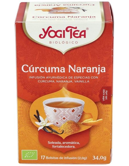 Yogi Tea Cúrcuma Naranja 17 X 2 G de Yogi Tea