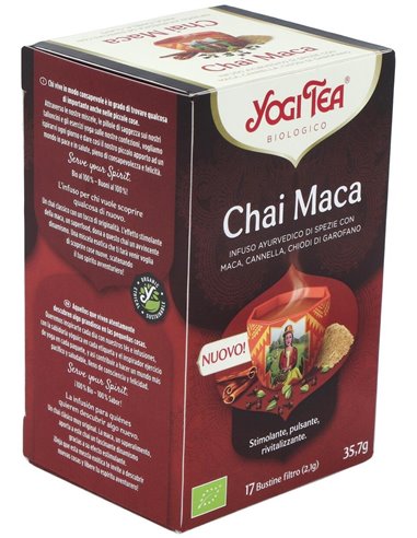 Yogi Tea Maca Chai Organic 17 X 2 G de Yogi Tea