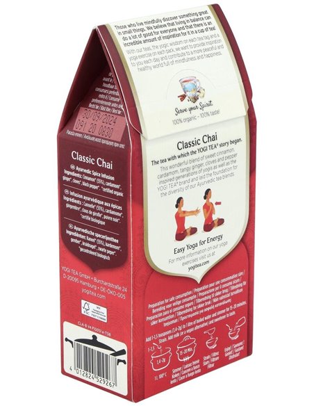 Yogi Tea Classic Chai 90Gr. de Yogi Tea