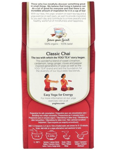 Yogi Tea Classic Chai 90Gr. de Yogi Tea