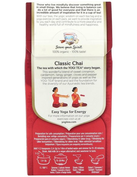 Yogi Tea Classic Chai 90 G de Yogi Tea