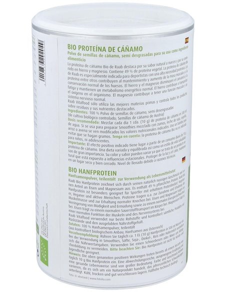 Proteina De Cañamo Natural 500Gr. Bio Sg Vegan de Raab Vitalfood