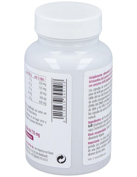 Aceite de Krill forte, 50 cápsulas de Raab Vitalfood