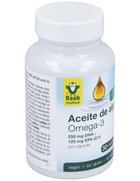 Aceite De Alga Omega 3 1183Mg 30Cap. Sg Vegan de Raab Vitalfood