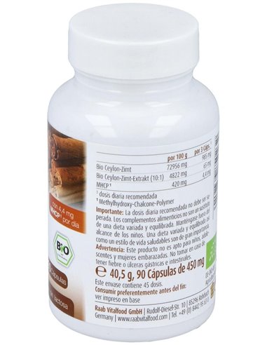 Canela 90Cap. Bio Sg Vegan de Raab Vitalfood