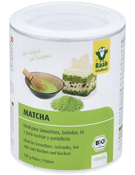 Té verde Matcha Bio cocina, 100g de Raab Vitalfood