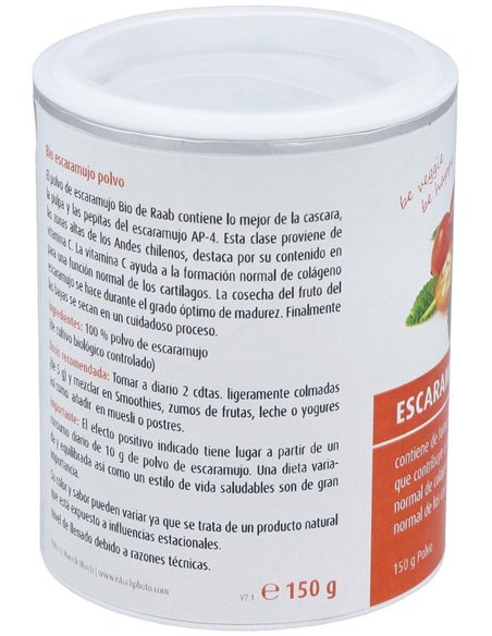 Escaramujo Polvo 150Gr. Bio Sg Vegan de Raab Vitalfood