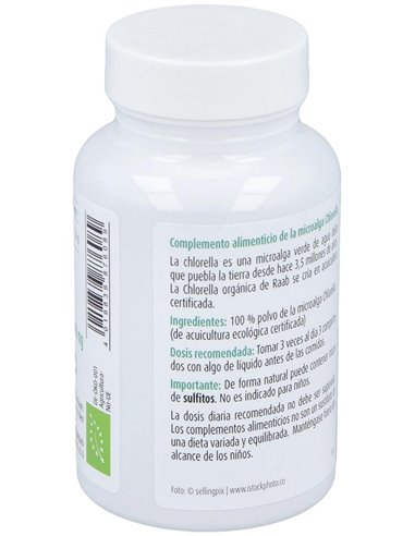 Chlorella bio 400mg, 200 comprimidos de Raab Vitalfood
