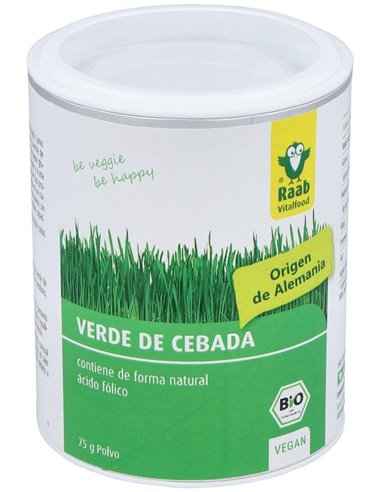 Verde de Cebada polvo, bote 75g RF de Raab Vitalfood