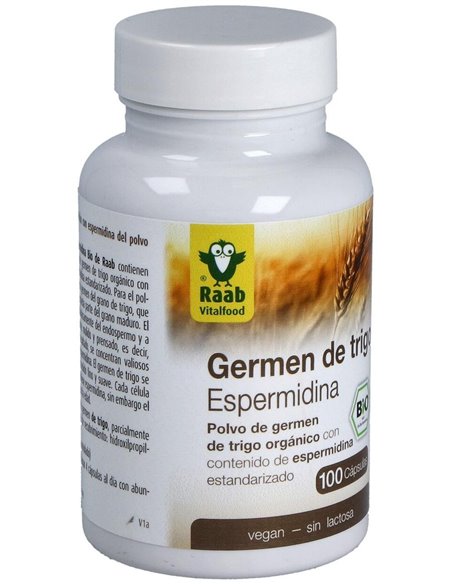 Germen de trigo con espermidina  600mg, bote 100ud de Raab Vitalfood