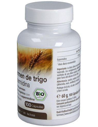 Germen de trigo con espermidina  600mg, bote 100ud de Raab Vitalfood