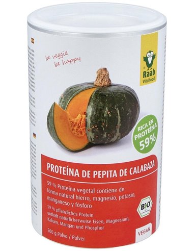 Proteina De Pepita De Calabaza 500Gr. Bio Sg Vegan de Raab Vitalfood