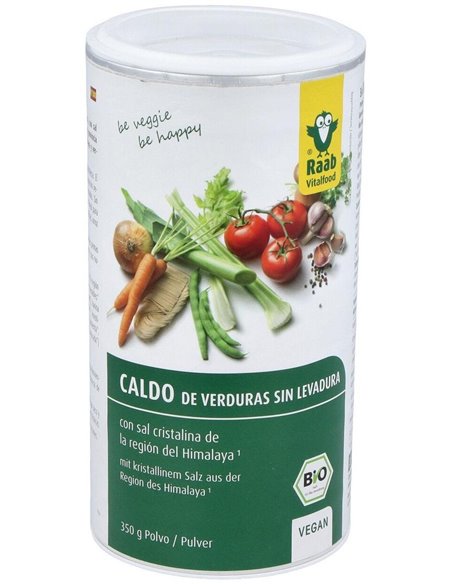Caldo de verduras sin levadura bio, 350g de Raab Vitalfood