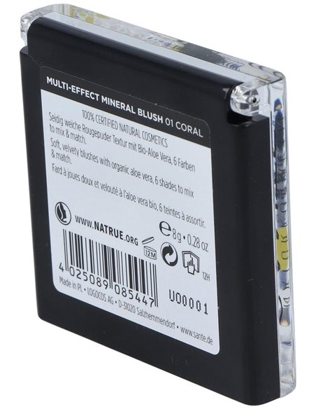 Colorete Multi Effect 6 Tonos 01 Coral 8Gr. de Sante Naturkosmetik