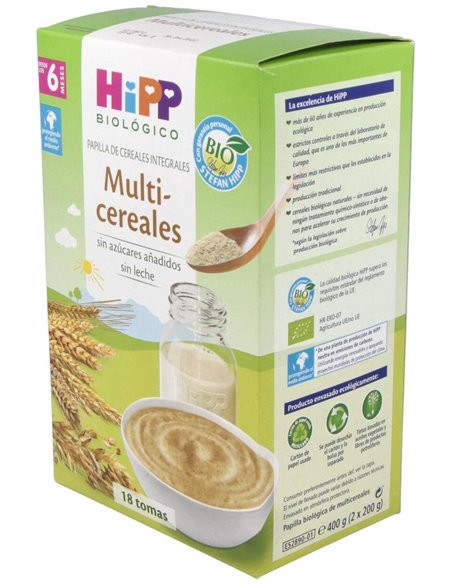 Papilla Multicereales 6Meses 400Gr. Bio S/A de Hipp