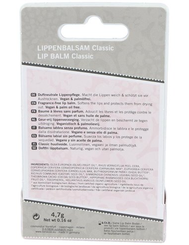 Balsamo Labial Vegano Oliva-Karite-Jojoba 4,8Gr. de Benecos