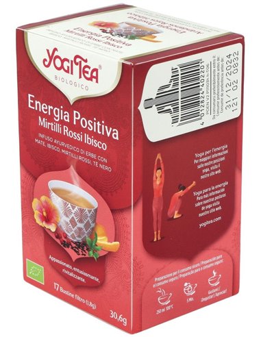Yogi Tea Energía Positiva Arándanos Hibisco 17 X 1,8 G de Yogi Tea