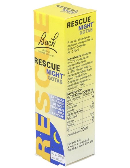 Rescue Night Gotas 20Ml. Flores Bach de Flores Bach Original