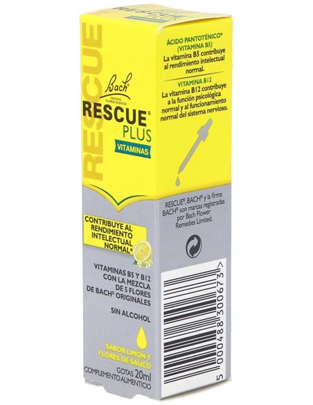 Rescue Plus Gotas Vitaminas 20Ml. Flores Bach de Flores Bach Original