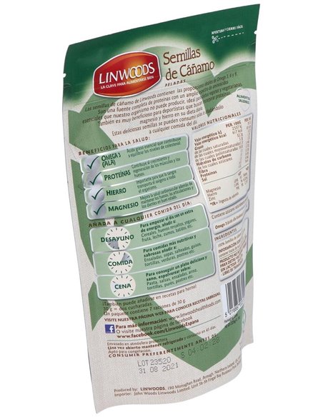 Semillas de Cañamo Peladas de Linwoods