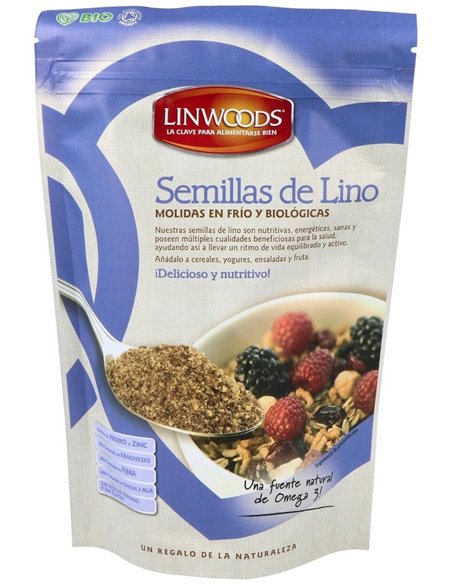 Semillas de Lino Molido Bio 200 g de Linwoods