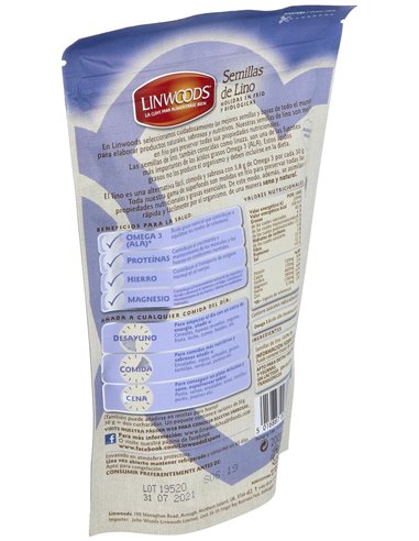 Semillas de Lino Molido Bio 200 g de Linwoods