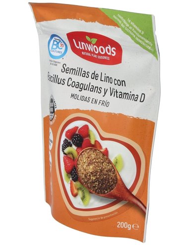 Semillas De Lino Molida Con Bacillus Y Vit D 200Gr de Linwoods