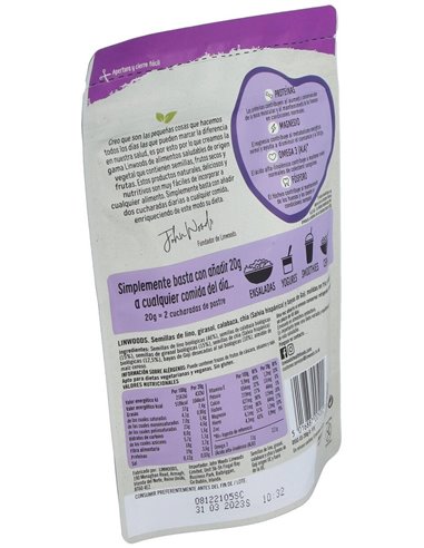 Semillas Lino Calabaza Girasol Chia Goji 200G de Linwoods