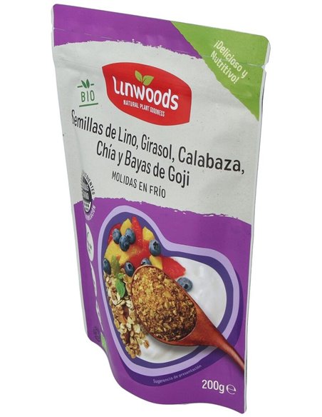 Semillas Lino Calabaza Girasol Chia Goji 200G de Linwoods
