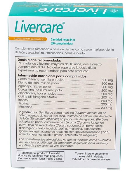 Livercare® 60 Comp de Health Aid