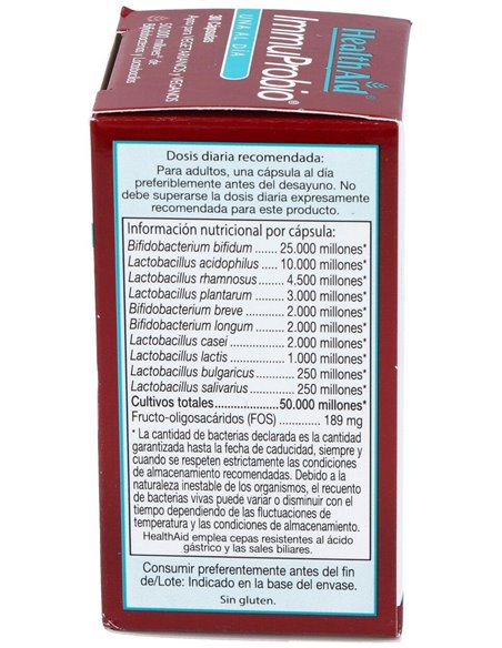 Immuprobio® (50.000 Millones) 30 Vcáps de Health Aid