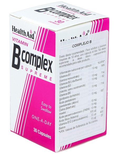 Complejo B 30 Cáps de Health Aid
