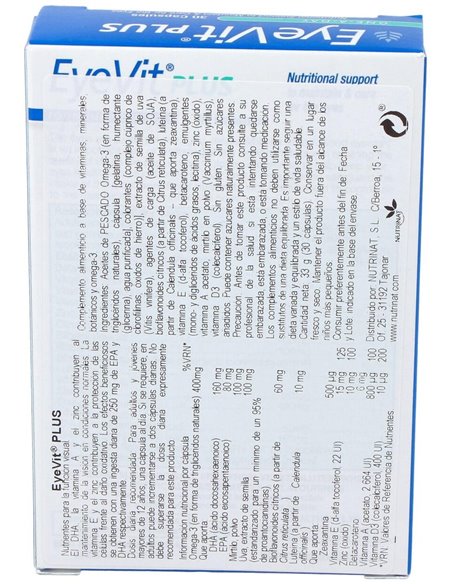 Eyevit®Plus 30 Cáps de Health Aid
