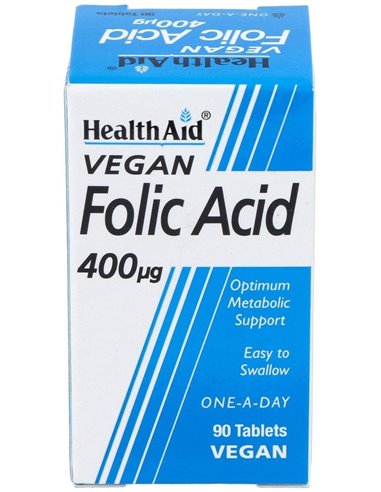 Ácido Fólico 400 ?g 90 Comp de Health Aid
