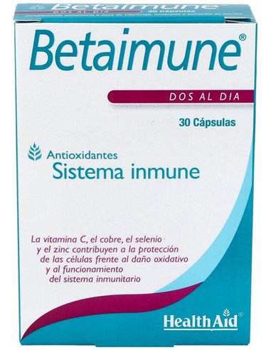 Betainmune Antioxidant Fr 30Cap. Health Aid de Health Aid