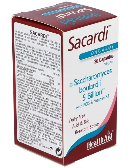 Sacardi 30 Vcáps de Health Aid