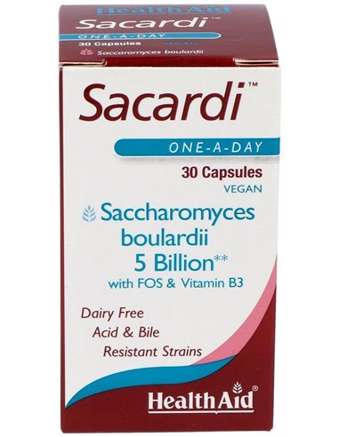 Sacardi 30 Vcáps de Health Aid