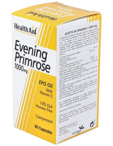 Aceite De Onagra 1.000 Mg 60 Cáps de Health Aid