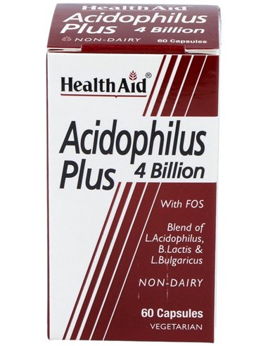 Acidophilus Plus 4 Billion 60Cap. Health Aid de Health Aid