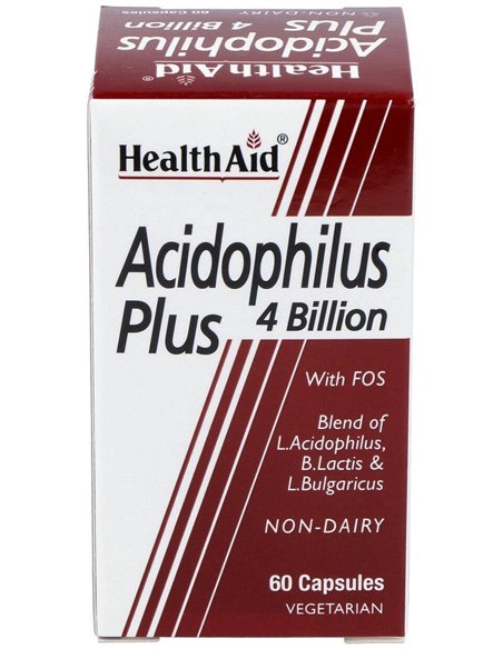 Acidophilus Plus 4 Billion 60Cap. Health Aid de Health Aid